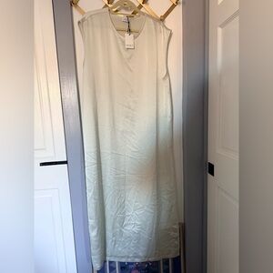 LESET Barb dress - Elegant Green/cream Maxi